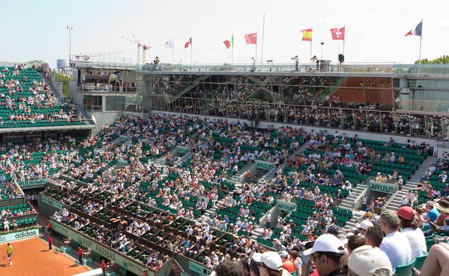 Roland Garros tennis center court Philippe Chatrier