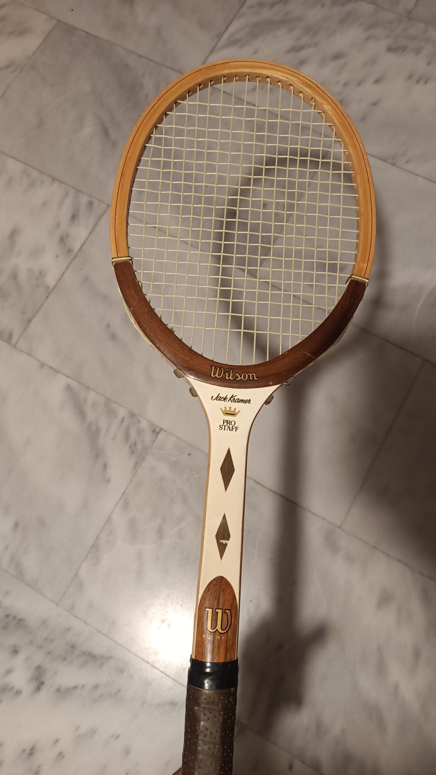 Vintage Wilson Jack Kramer Pro Staff tennis racket, Made in the