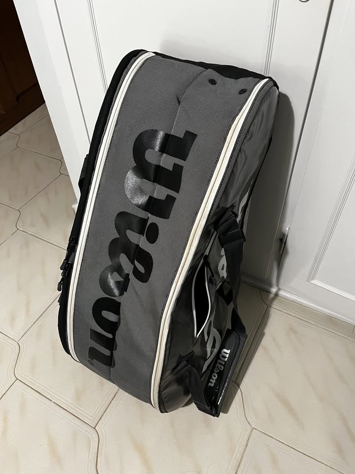 Wilson Super Tour 2 Comp Large Black/Grey - Image 2
