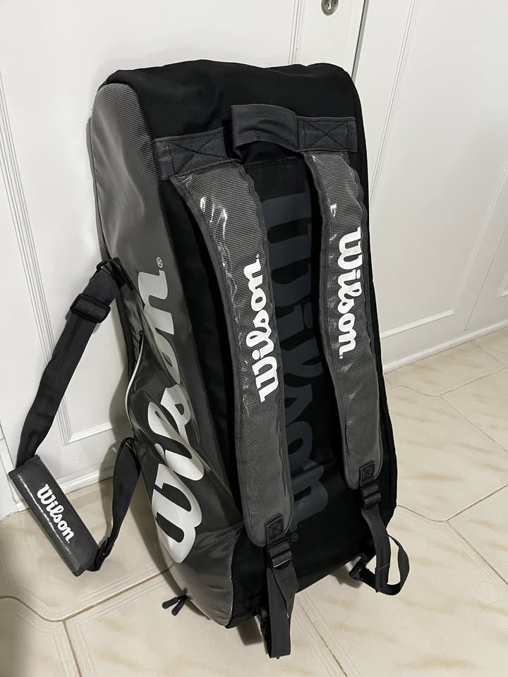Wilson Super Tour 2 Comp Large Black/Grey - Image 4