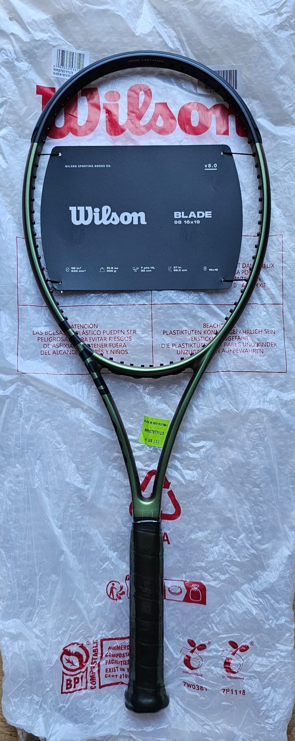 Wilson Blade 98-16x19-v8-ΚΑΙΝΟΥΡΓΙΑ (305g - L3) - Image 2