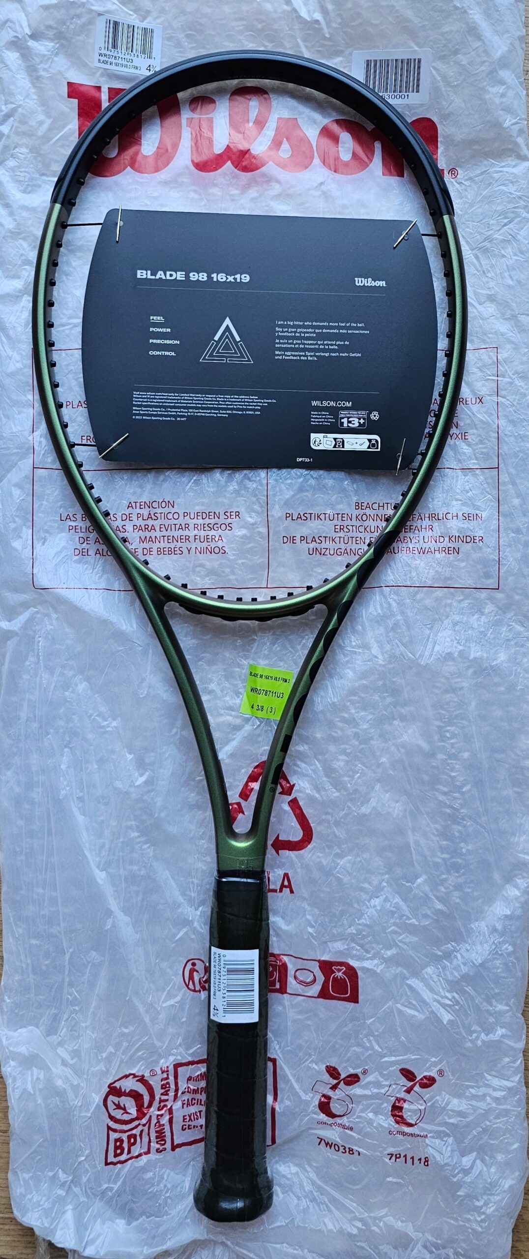 Wilson Blade 98-16x19-v8-ΚΑΙΝΟΥΡΓΙΑ (305g - L3)
