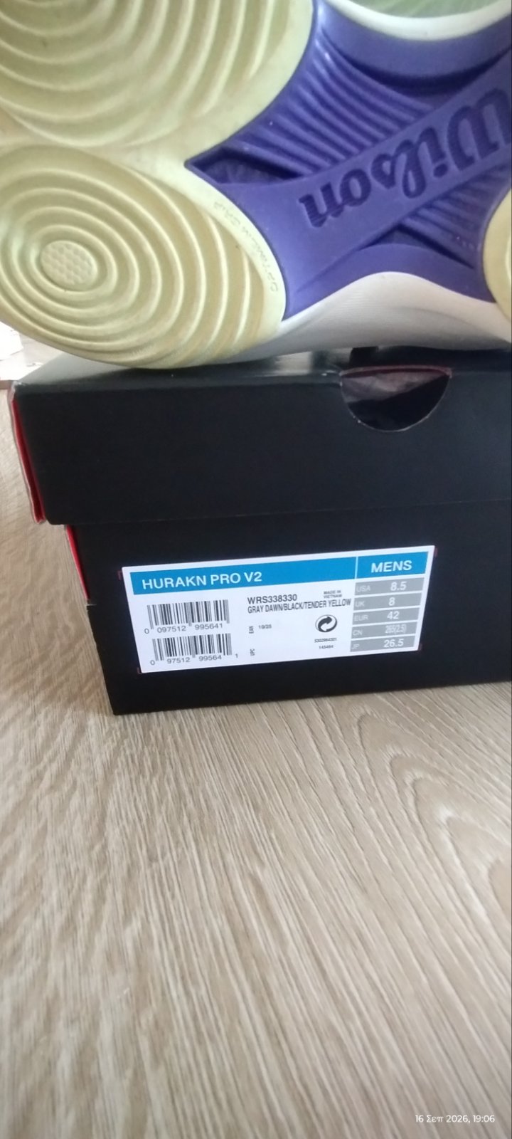 Wilson Hurakn Pro V2 Padel Shoes – Φορεμένα 2 φορές (Με απόδειξη αγοράς) - Image 2