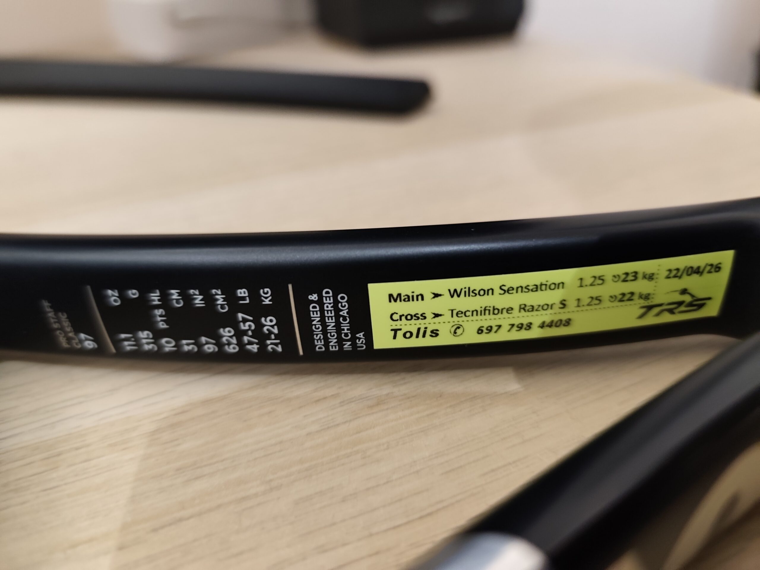 Wilson pro staff 97 v15 2026 315 δεκτή ανταλλαγή - Image 3